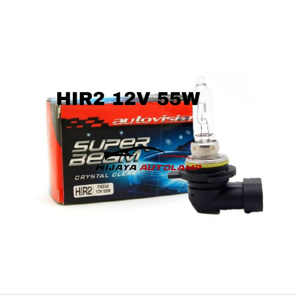 BOHLAM HALOGEN HIR2 12 VOLT 55 WATT SUPER BEAM AUTOVISION