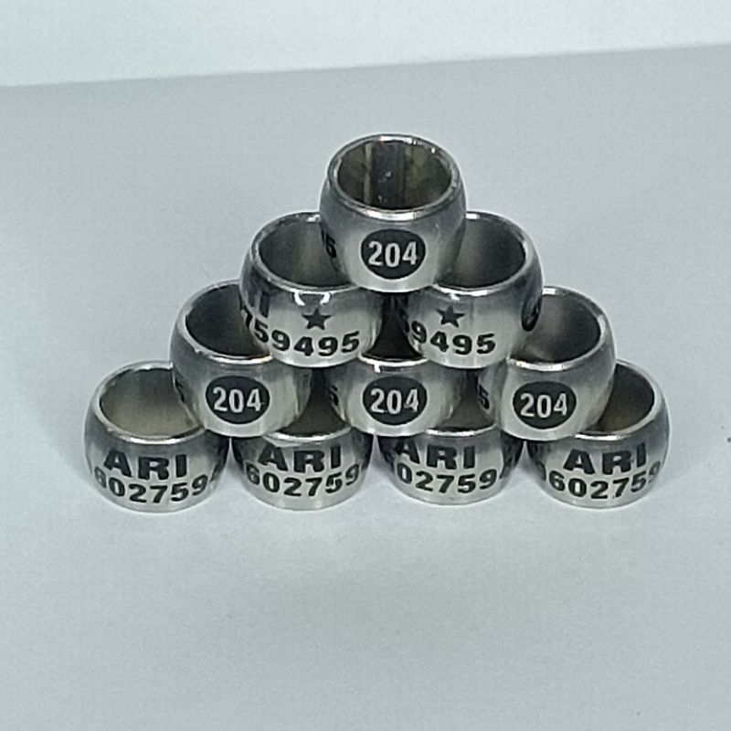 RING  MERPATI CUSTOM NAMA BAJA DONAT REQUEST NAMA SENDIRI