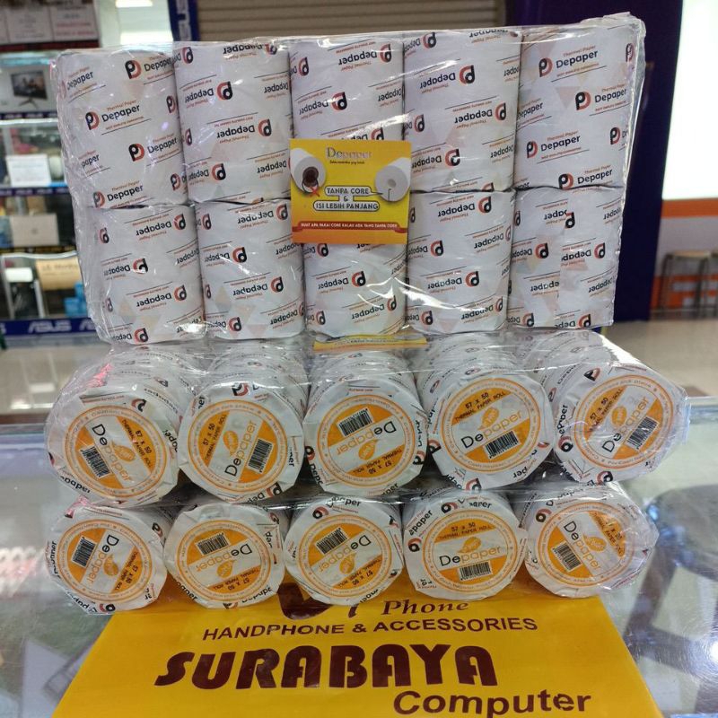 

Kertas thermal depaper untuk Printer Bluetooth isi 10rol