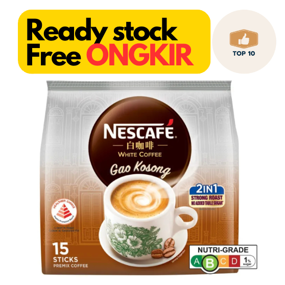 

Nescafe Singapore White Coffee Gao Kosong 15S
