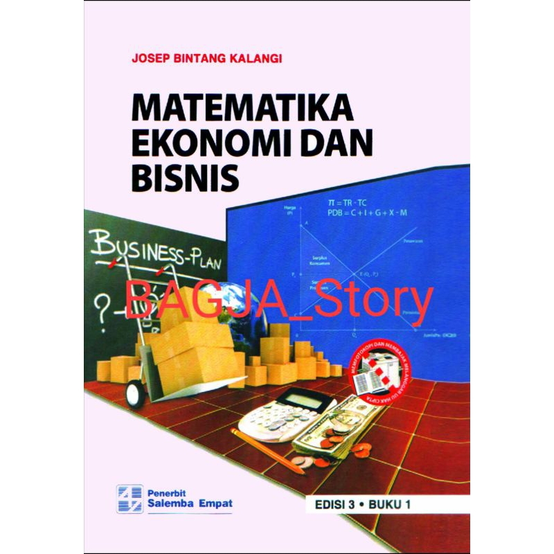 Buku Matematika Ekonomi dan Bisnis Edisi 3 Buku 1 By Josep Bintang Kalangi