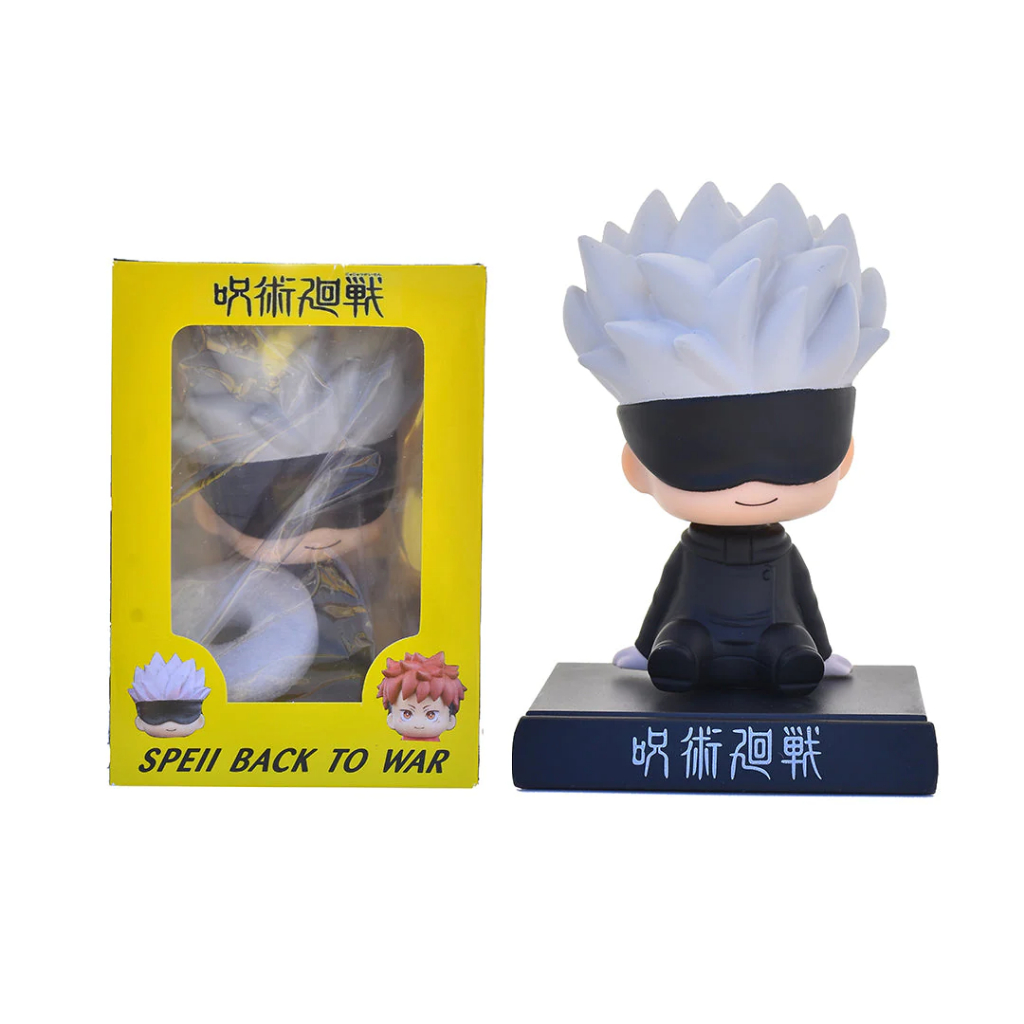 Bobble Head Kepala Goyang Jujutsu Kaisen Pajangan Dashboard Mobil Gojo Itadori