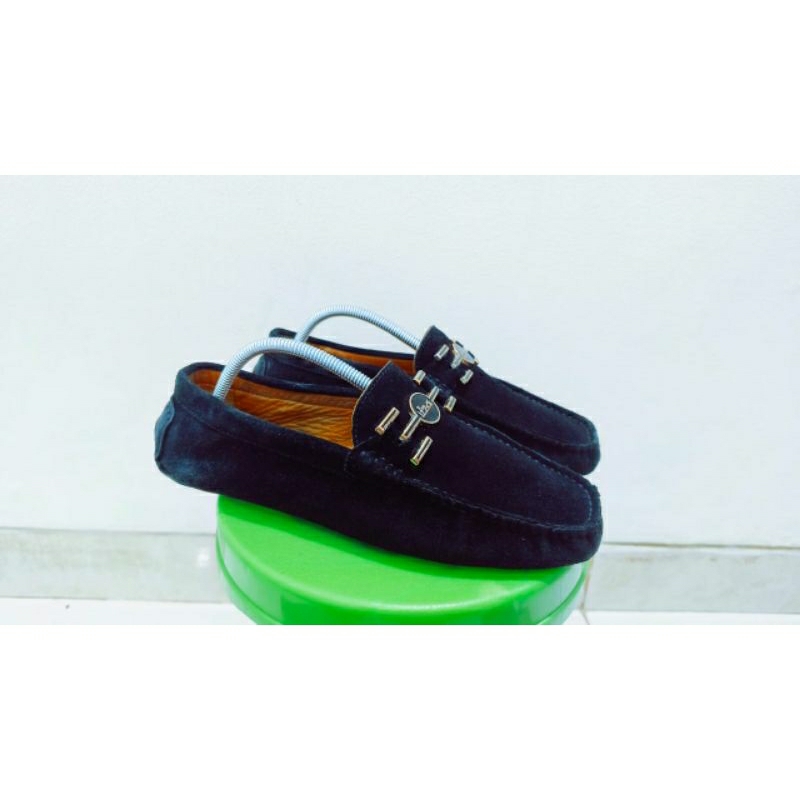 Sepatu Slip On Loafer Hitam Branded second