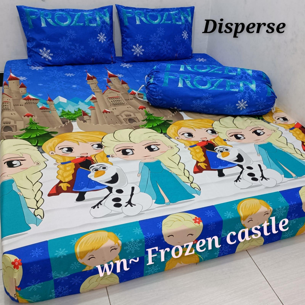 SPREI KARAKTER SPONGEBOB BTS 21 MINNIE PINK KUPU KUPU UK 120/160/180