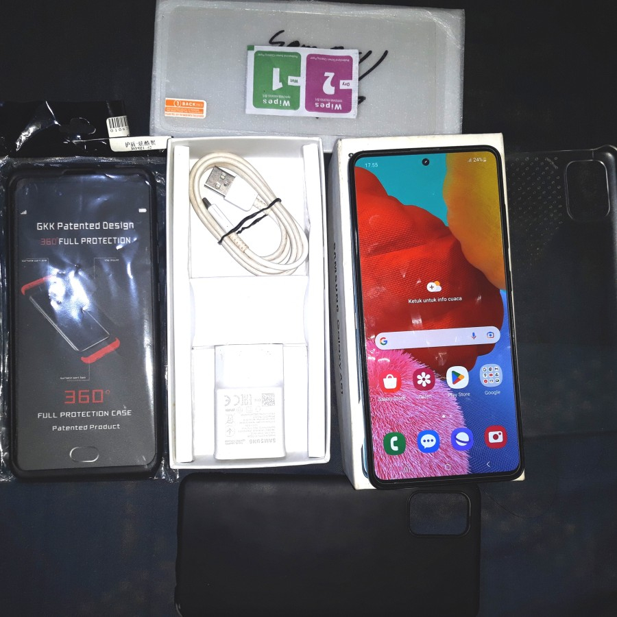 Samsung Galaxy A51 8/128 - Biru Bekas Second