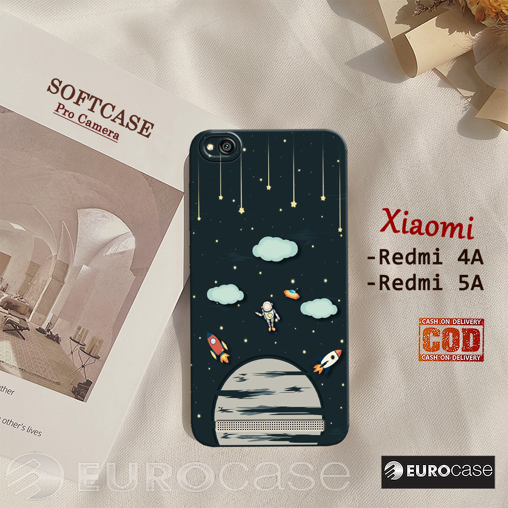 Casing Hp Xiaomi Redmi 4A / Redmi 5A - Fashion Case Astronot - Soft Case Hp Xiaomi Redmi 4A / Redmi 