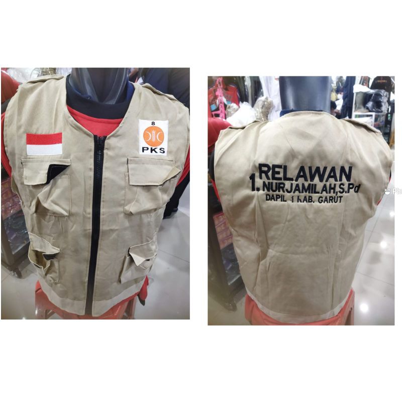 rompi pks free bordir#caleg pks