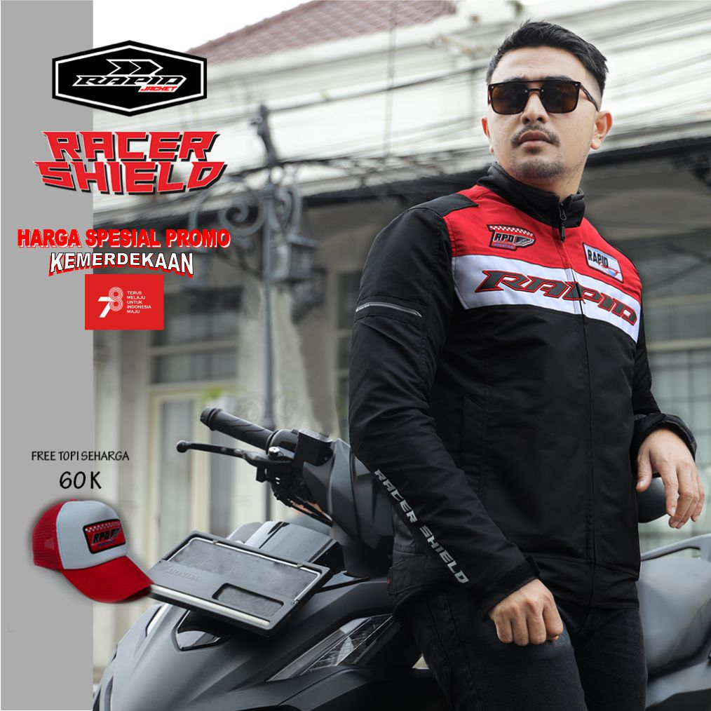RAPID RACERshield jaket motor touring premium harga spesial