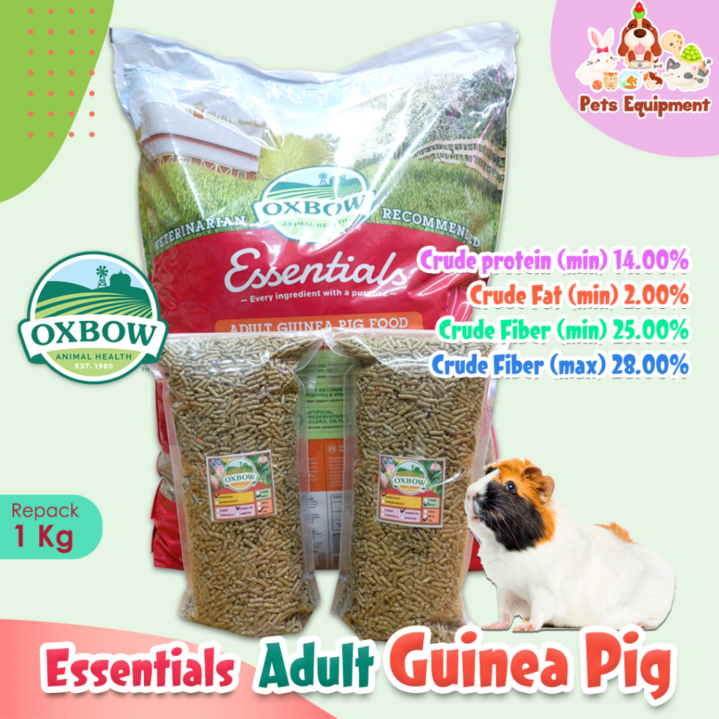 REPACK 1kg OXBOW ADULT GUINEA PIG/makanan marmut guinea pig/guinea pig food