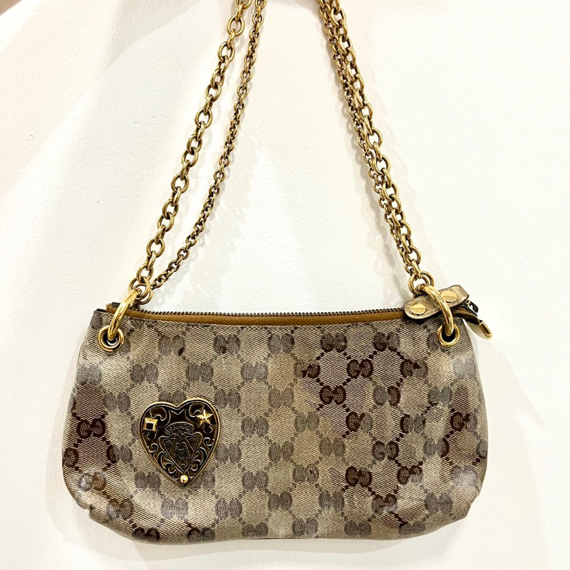 [PRELOVED] Tas ORI GUCCI GG CRYSTAL HYSTERIA EVENING BAG