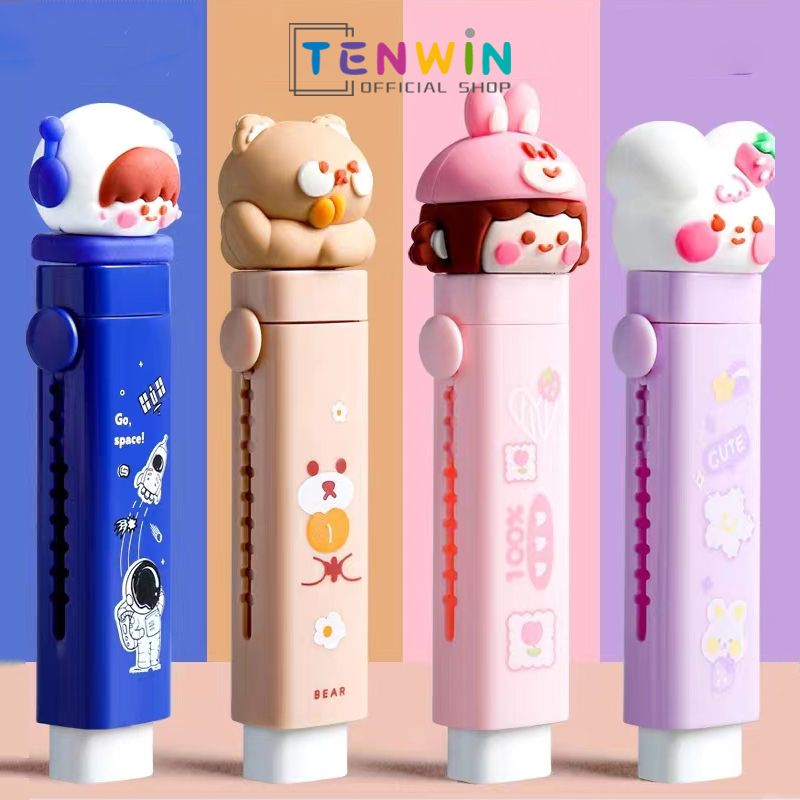 

Sliding Eraser / Penghapus Mekanik / Hapusan Mekanik Warna Lucu Tidak Meninggalkan Serpihan Bahan-Tenwin