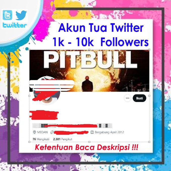 Akun lama twitter - Akun tua twitter legend 1k - 3k followers anti suspend