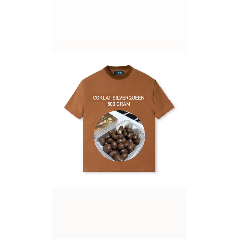 KAOS COKLAT SILVER QUEEN SETENGAH KILO