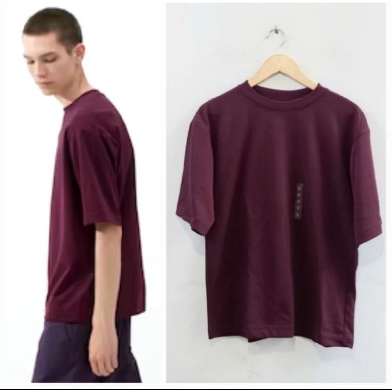 Kaos Airism Uniqlo78 Purple Oversize Airism
