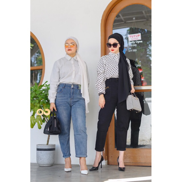 POLKA BLOUSE BY Onya Danu Signature