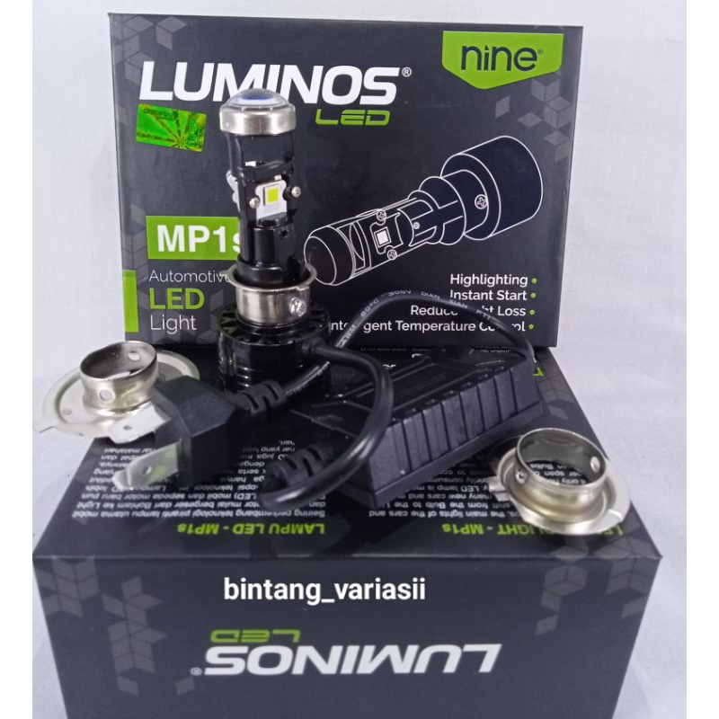 lampu depan motor luminos/lampu luminos nine mp1s/lampu depan h6 h4 h7/bintang_variasii