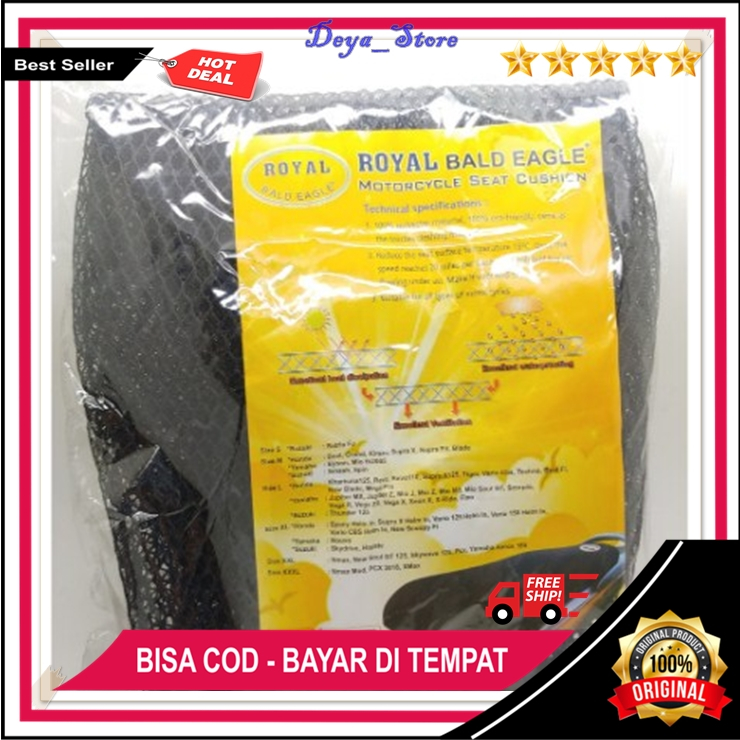 Original Sarung Jok Motor Ukuran M Warna Hitam Cover Sarung Jaring Jok Motor Beat Supra X Blade Gran