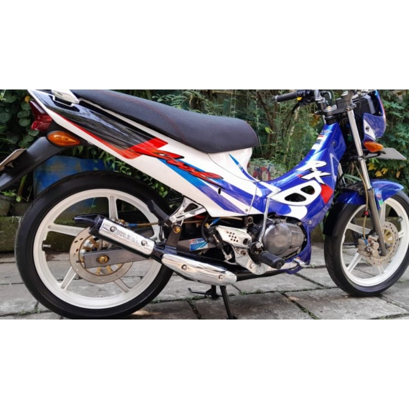 Knalpot RK Cool Standar Racing Plat Hitam