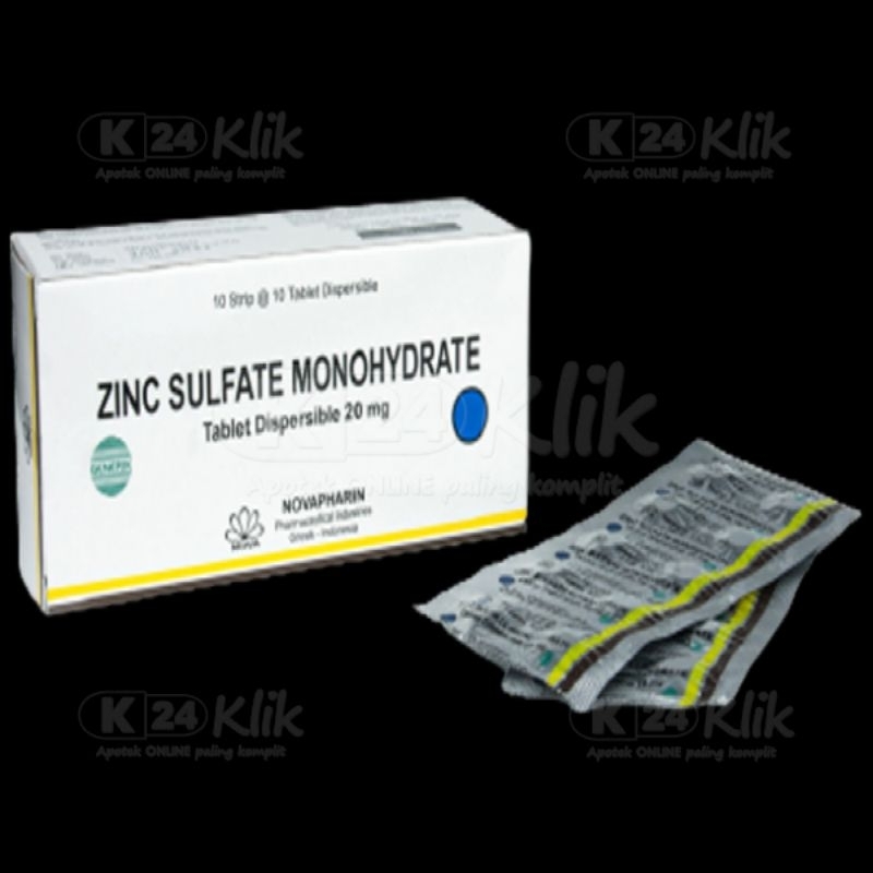 zinc tablet nova box isi 100 tablet / zinc sulfate / zinc tablet murah / obat diare anak / obat diar