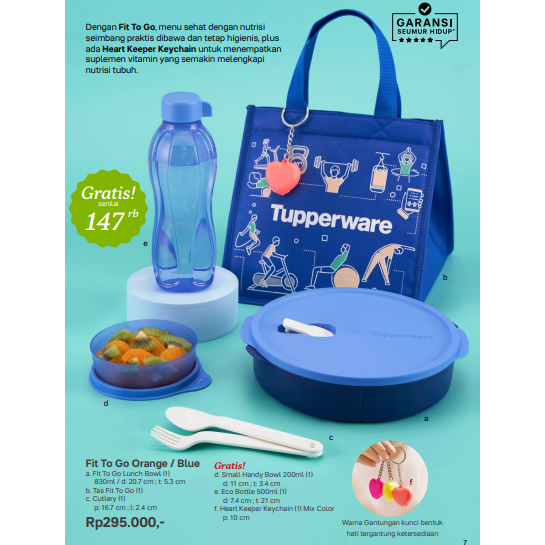 FIT TO GO tupperware Set Bekal Tupperware