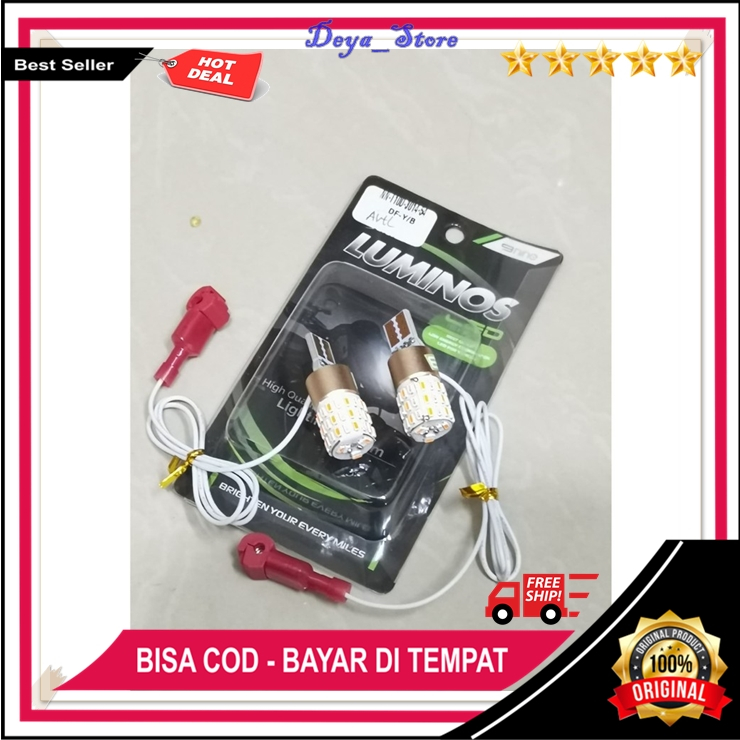 Lampu Luminos LED T10 Original Lampu Senja Dan Sen 2 Mode Luminos LED Motor Yamaha NMAX AEROX XMAX  