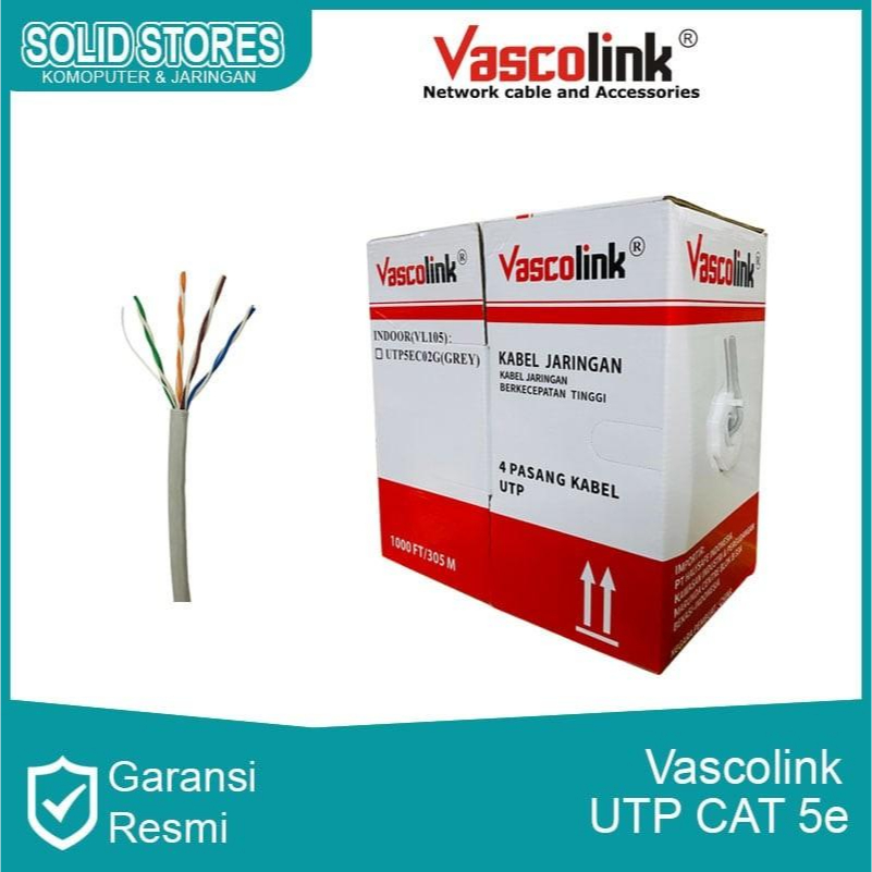 Kabel LAN UTP Cat 5 Vascolink / Kabel DATA Cat 5 vascolink