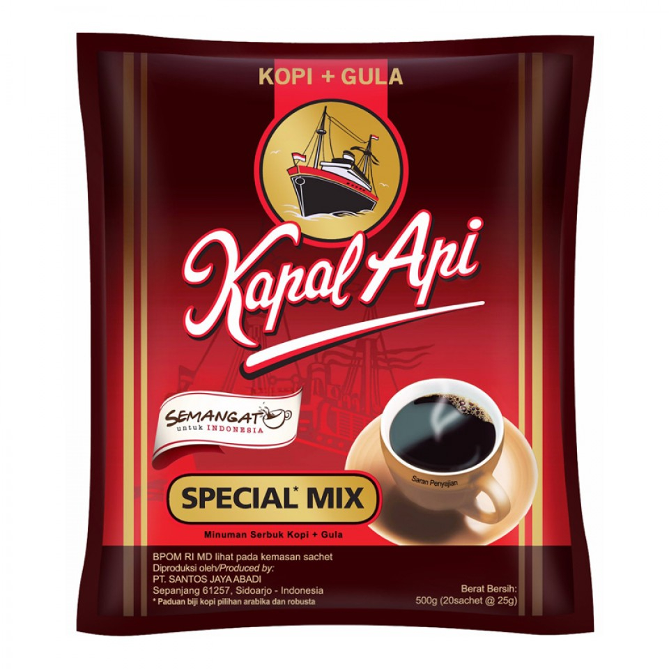 kopi kapal api mix kopi kapal api special mix (kopi renceng isi 10pcs) kopi hitam