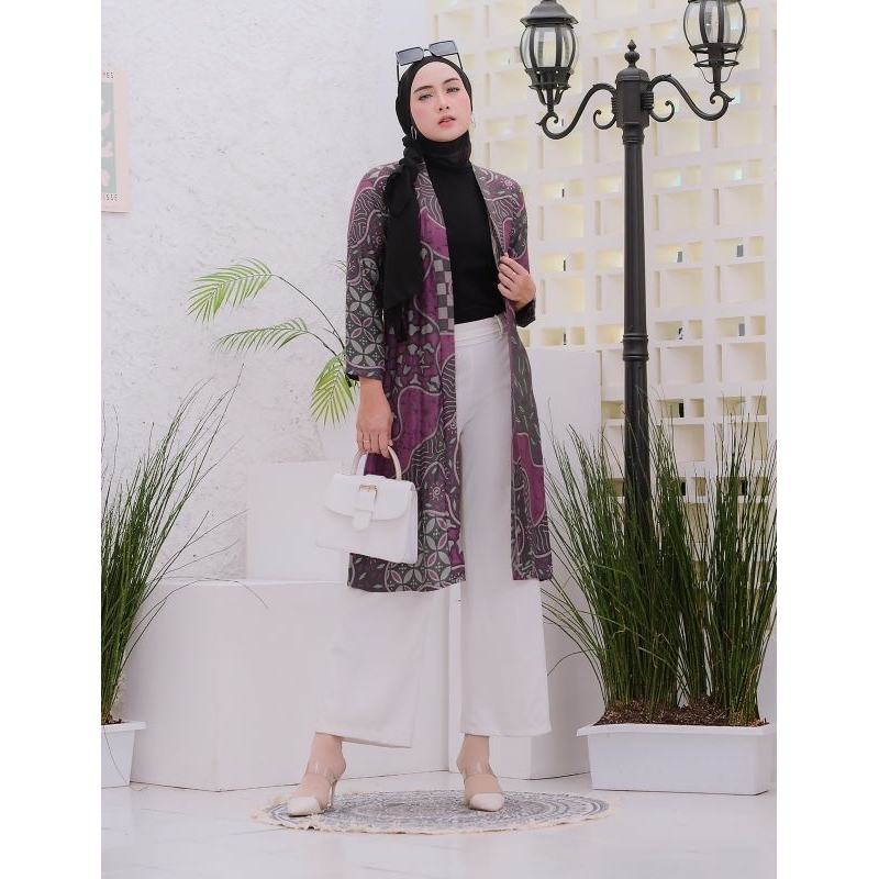 Outer bohimian Cardinga Etnik Kekinian Long Outer Premium Long