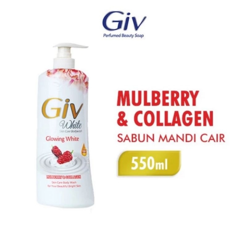 Giv White Sabun Mandi Cair Mulberry Botol 550 ml