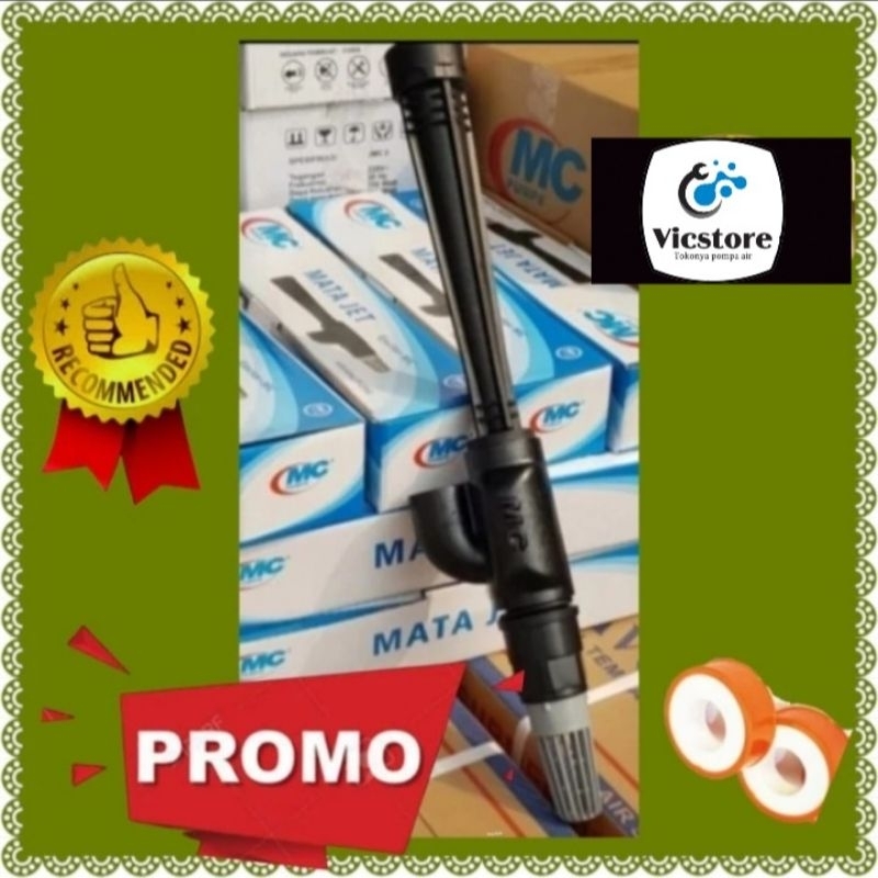 Mata jet panjang MC pump pompa air shimizu sanyo jet pump wasser foot klep switch kuningan