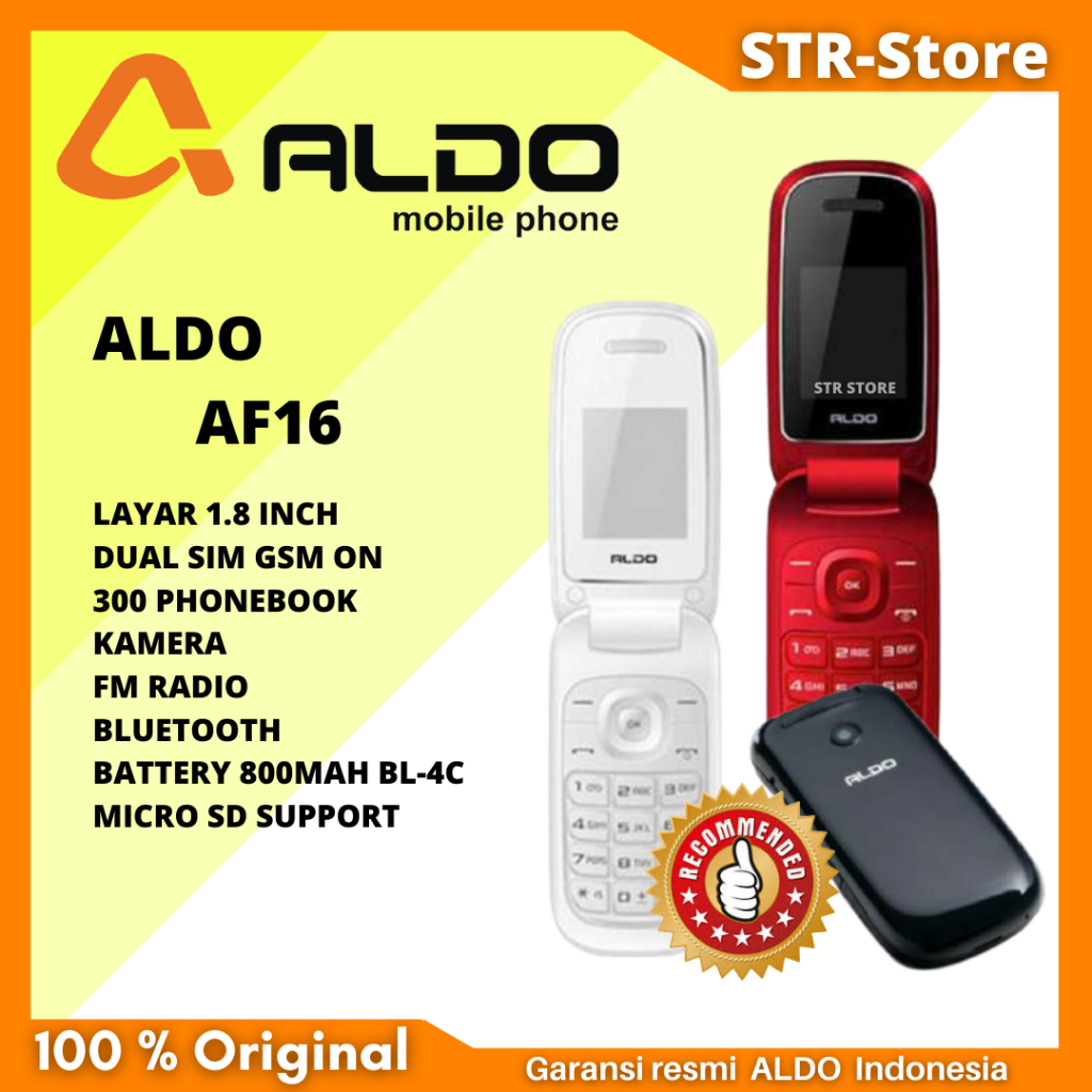 HP FLIP ALDO AF16 DUO HP MURAH MODEL HP LIPAT CARAMEL ORIGINAL