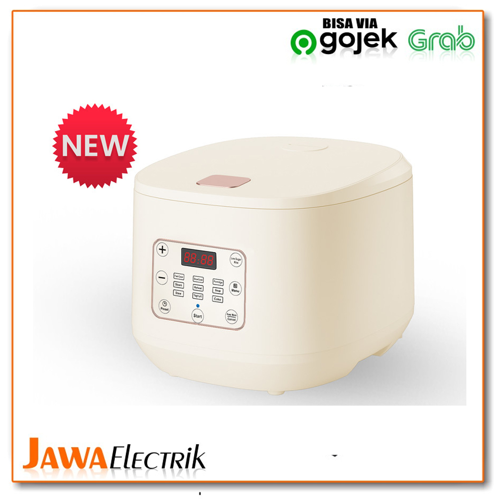 RAVELLE Rice Cooker Digital Low Carbo 5L- Penanak Nasi - Low Watt