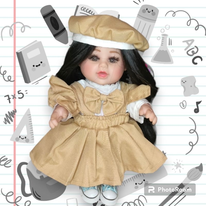 baju boneka reborn, vinyl size 12 inch