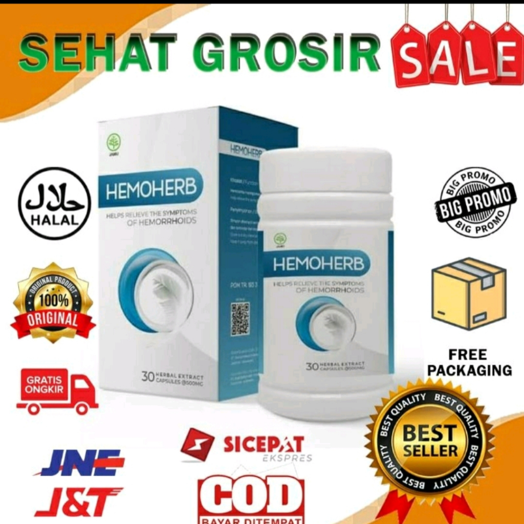 

HEMOHERB Wasir Obat Herbal Asli Murjarab Udah BPOM RI
