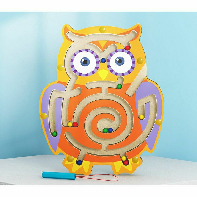 Mainan Edukasi Kayu Labyrinth Maze Bead