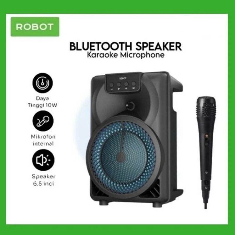 SPEAKER BLUETOOTH ROBOT MIC KARAOKE RB350