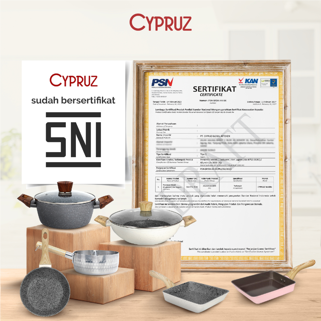 Cypruz Panci Susu Anti Lengket Sauce Pan Premium Forged Series