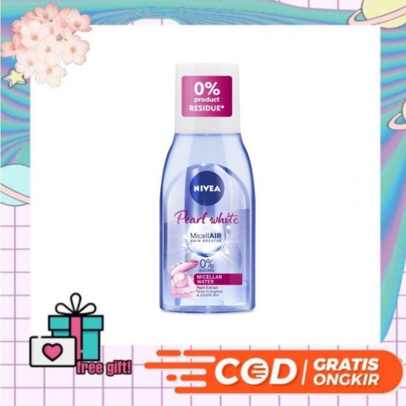NIVEA Pearl White Micellar Water MicellAir 125ml Biru