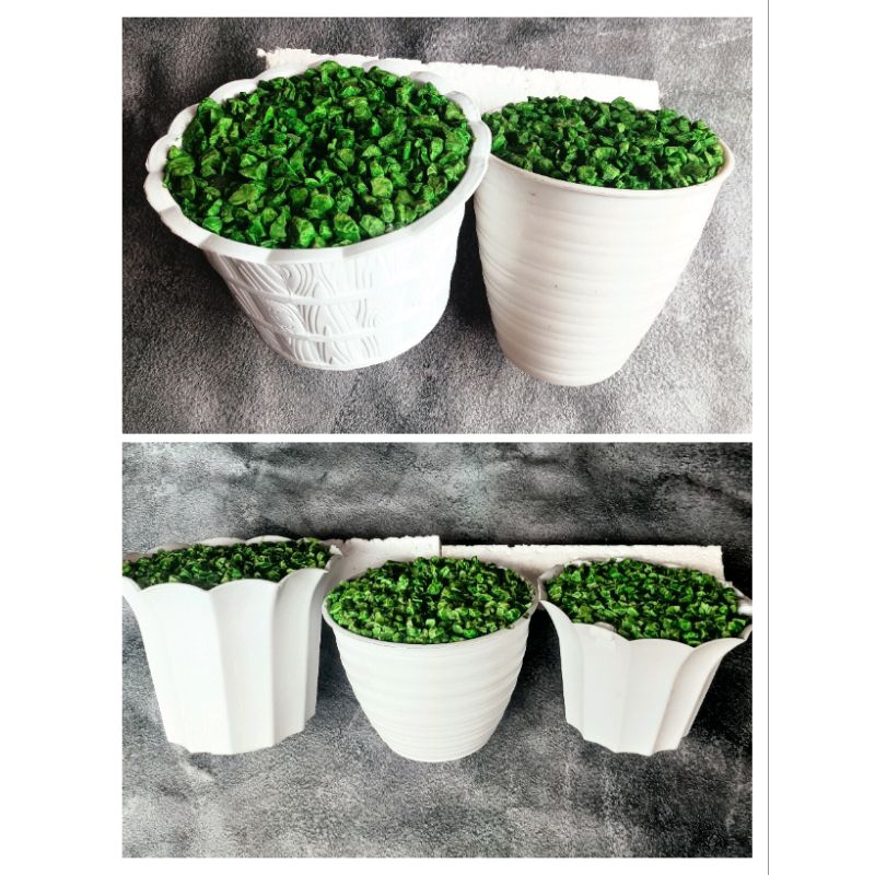 pot plastik ukuran medium / pot bunga plastik / pot siap pakai / pot plastik ukuran 15 / pot plastik ukuran 17 / pot bunga hias / pot dekorasi