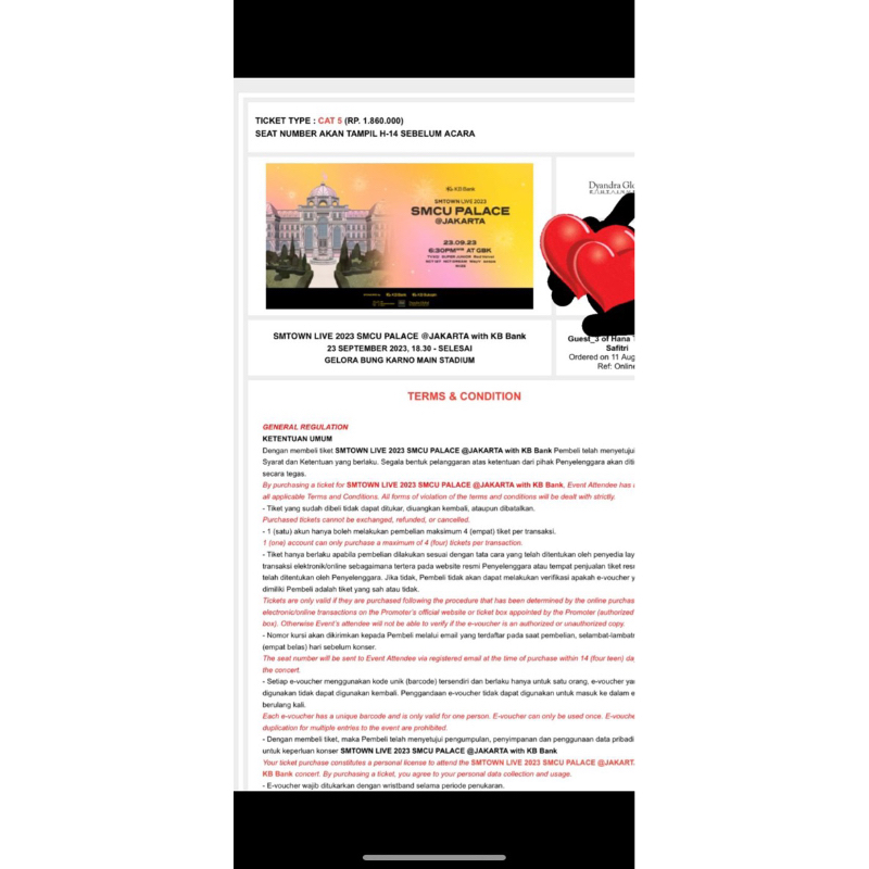 TIKET CAT 5 SMTOWN SMCU JAKARTA 2023