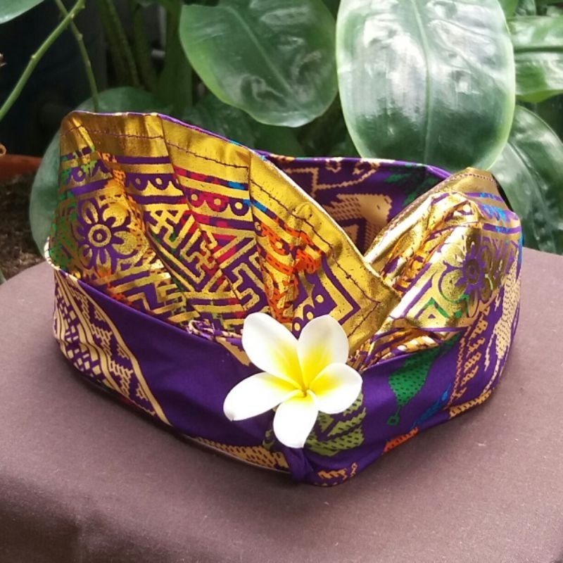 UDENG BALI UNGU IKAT KEPALA PRIA BALI