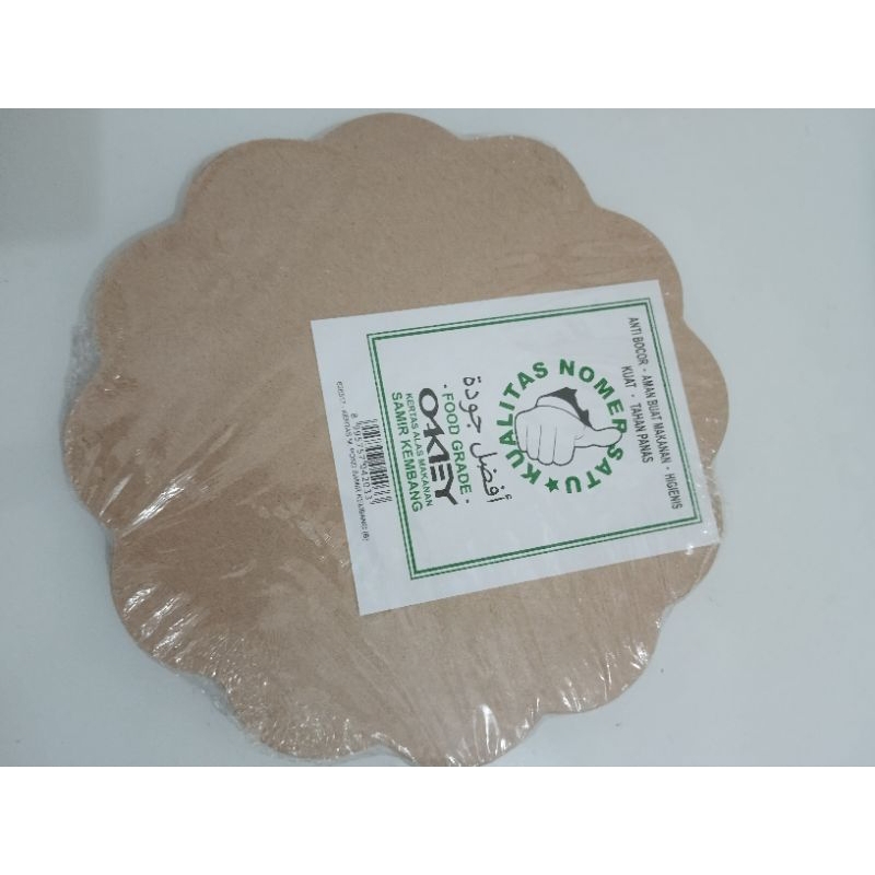 Kertas Nasi Coklat Bentuk Bunga isi 200lbr