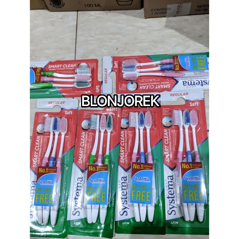 Sikat gigi systema isi 3/systema sikat gigi isi 3/sikat gigi systema