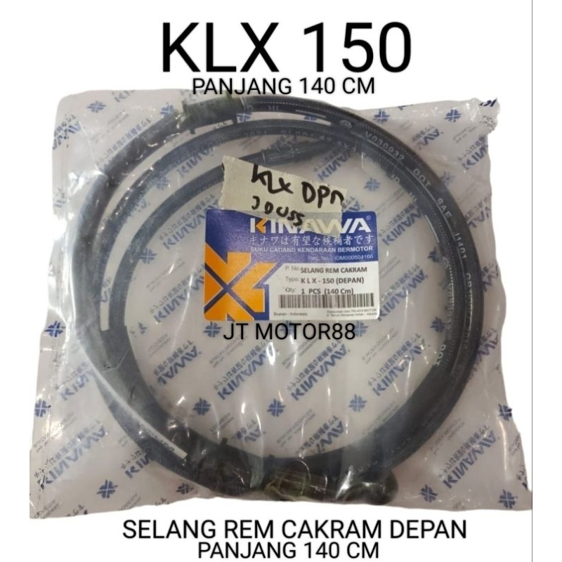 SELANG REM CAKRAM DEPAN KLX 150 PANJANG 140CM