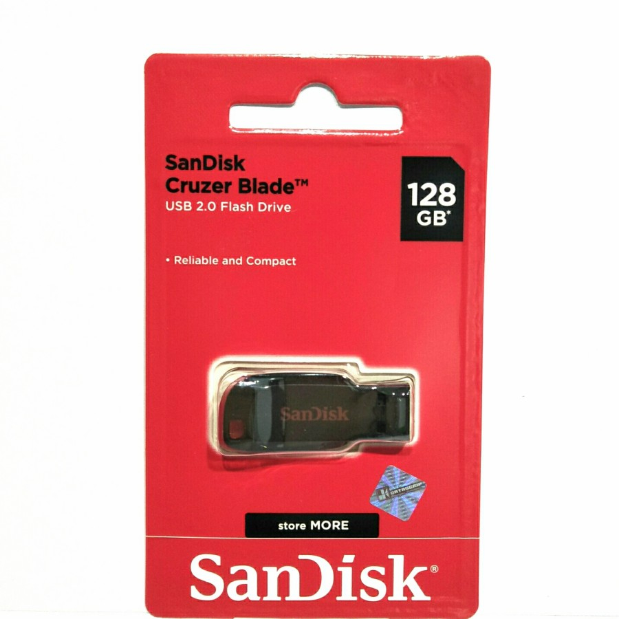 SANDISK FLASHDISK CRUZER BLADE 128GB - USB FLASH DISK BLADE 128 GB