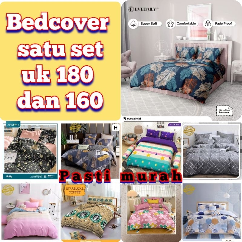 Selimut Bedcover Motif Bunga / Selimut Ukuran /160X200/180X200