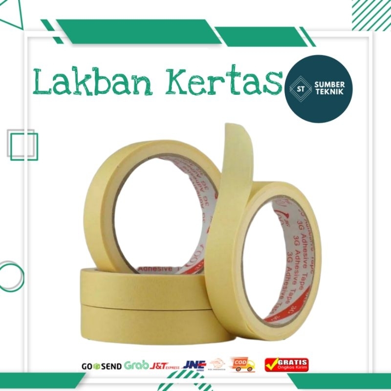 

Isolasi Lakban Kertas 1 Inch Masking Tape 1