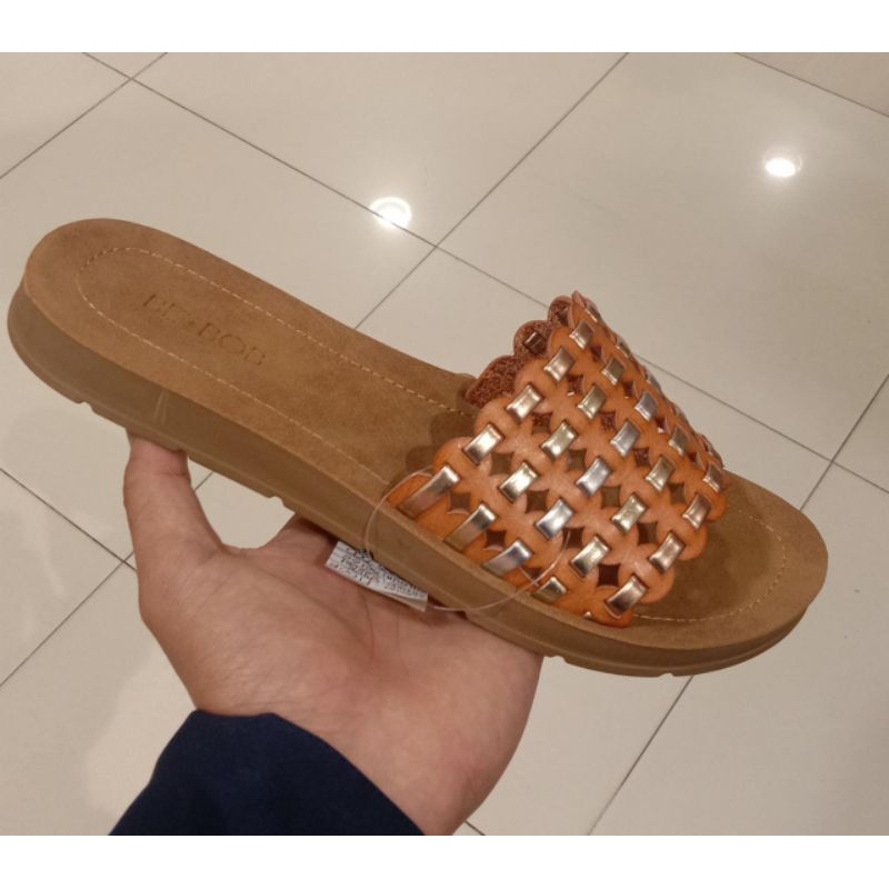 PROMO BE.BOB sandal flat wanita karet anti slip, anti licin, ringan, lentur dan elastis
