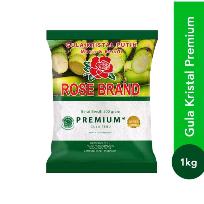 

Gula pasir Rose Brand 1kg