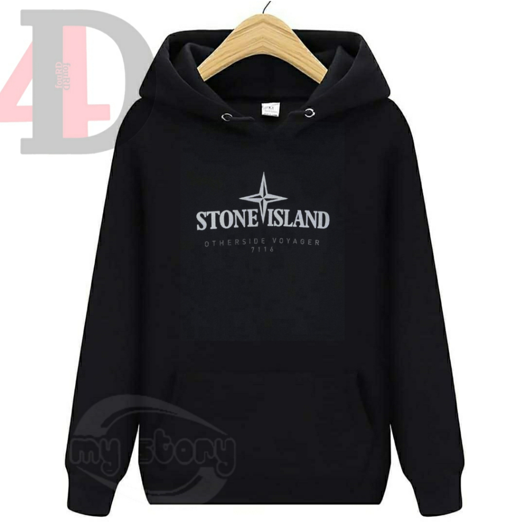 Hoodie Premium Sweater Hoodie STONE ISLAND Pria DAN WANITA Distro FouRD 4D Original Tebal Size M L X